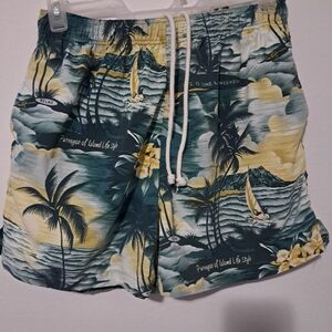 Tommy Bahama Relax Swim Shorts Swimwear‎ Hawaiian Floral Print Beach Men's L